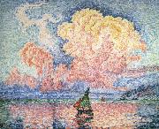 Paul Signac pink cloud France oil painting artist